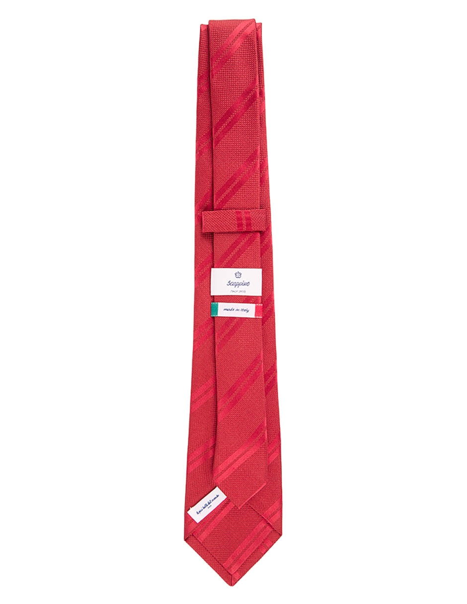 Corbata Scappino regular de seda estampado a rayas para hombre