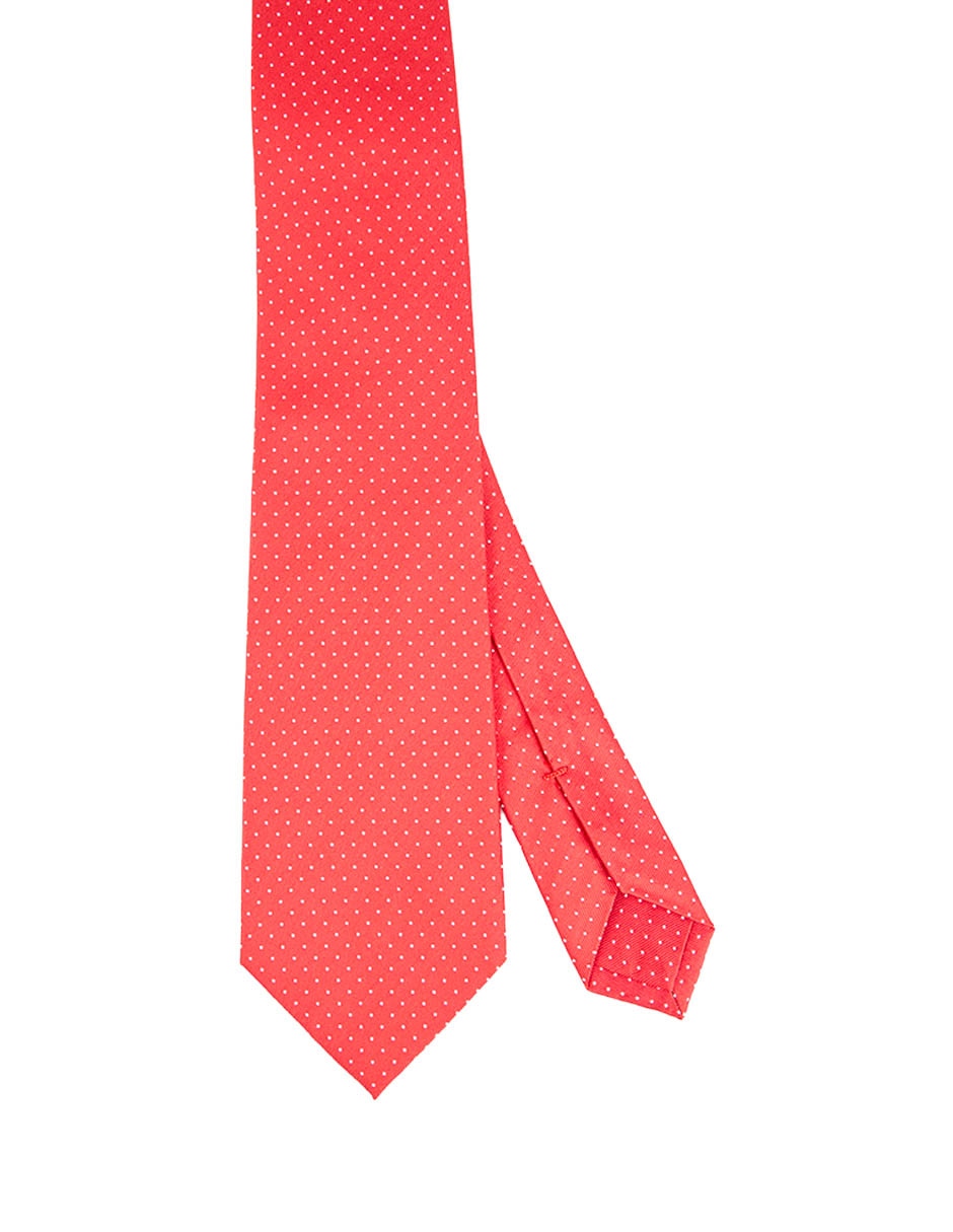 Corbata regular de seda estampado lunares para hombre Corbata regular de seda estampado lunares para hombre