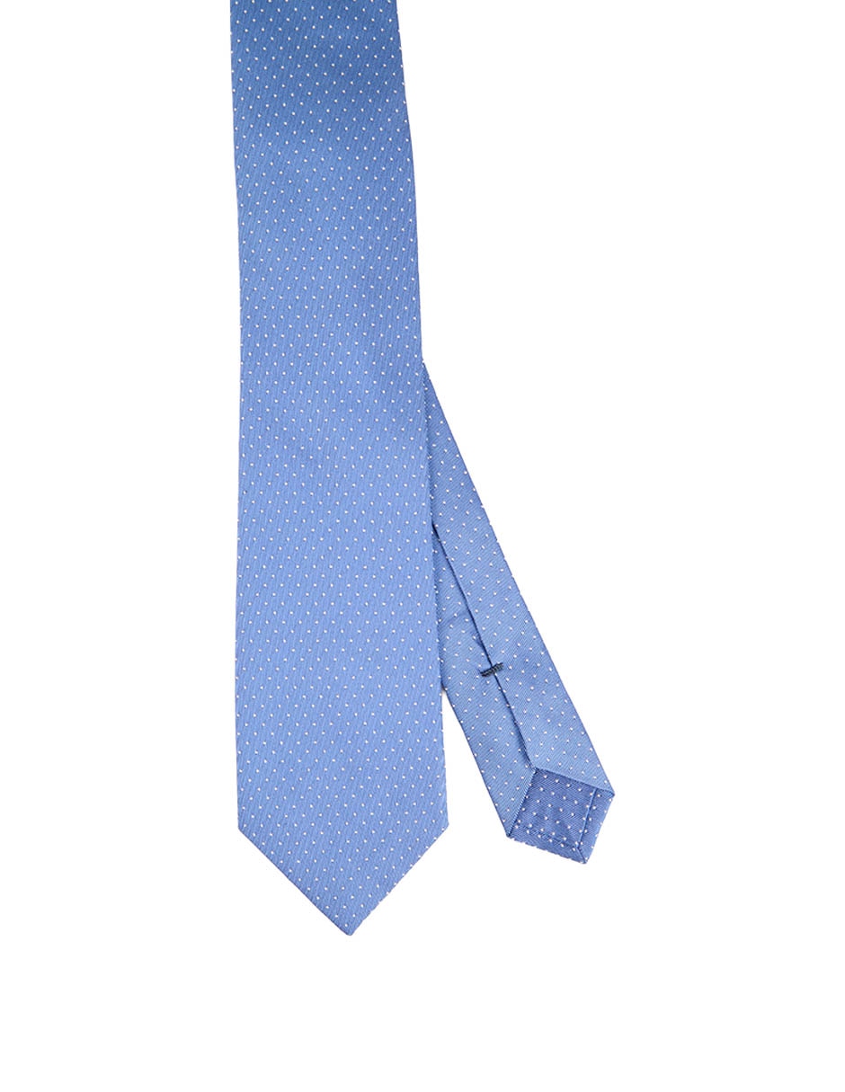 Corbata regular de seda estampado lunares para hombre Corbata regular de seda estampado lunares para hombre