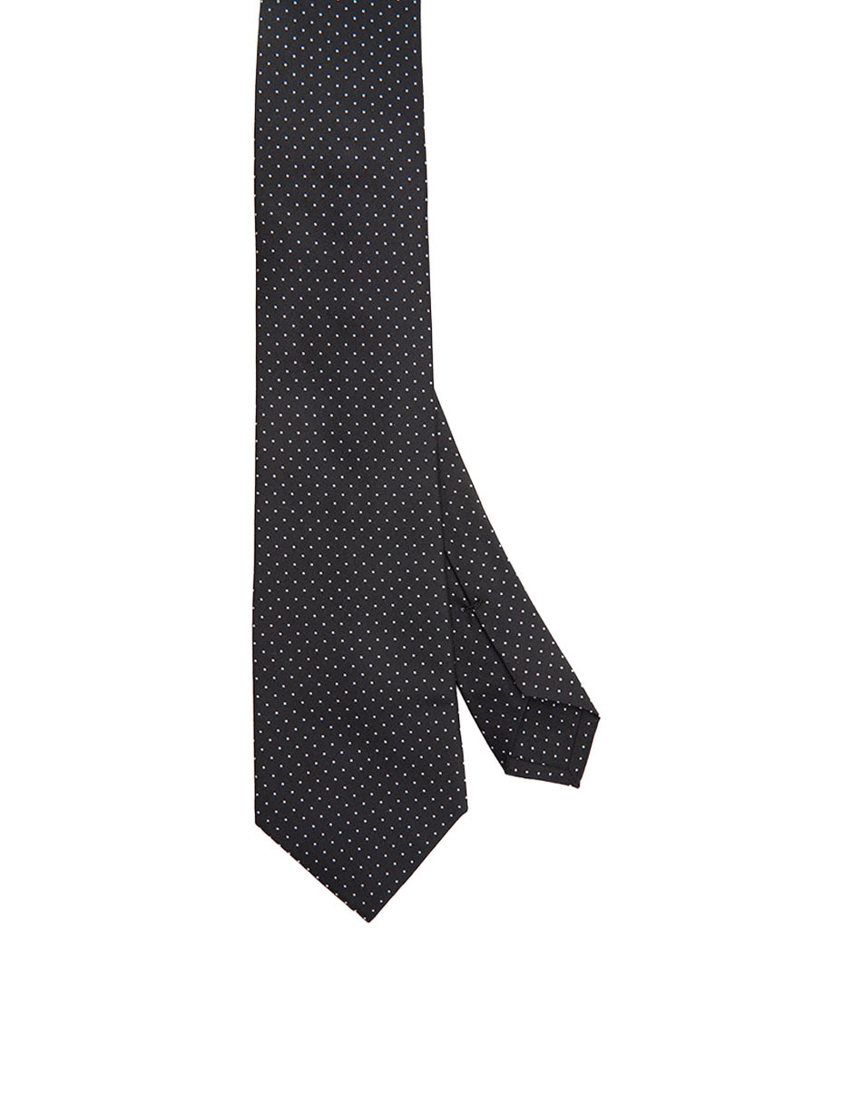 Corbata regular de seda estampado lunares para hombre Corbata regular de seda estampado lunares para hombre
