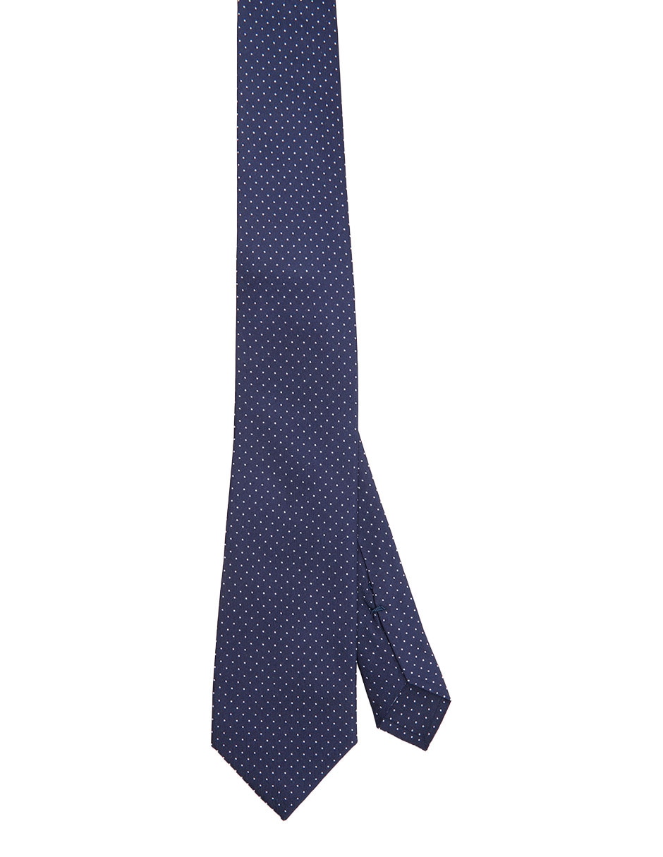 Corbata regular de seda estampado lunares para hombre Corbata regular de seda estampado lunares para hombre