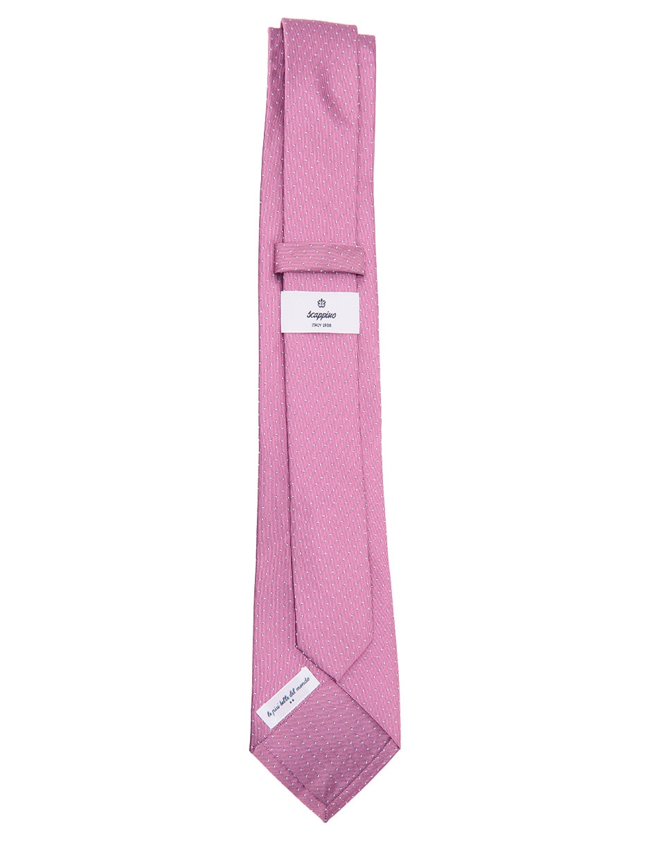 Corbata regular de seda estampado lunares para hombre 2