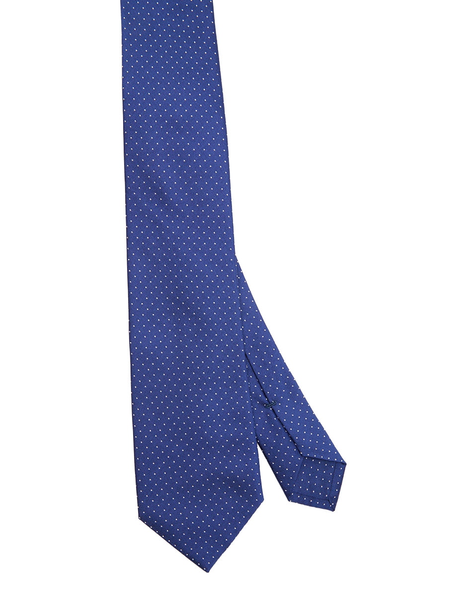 Corbata regular de seda estampado lunares para hombre Corbata regular de seda estampado lunares para hombre