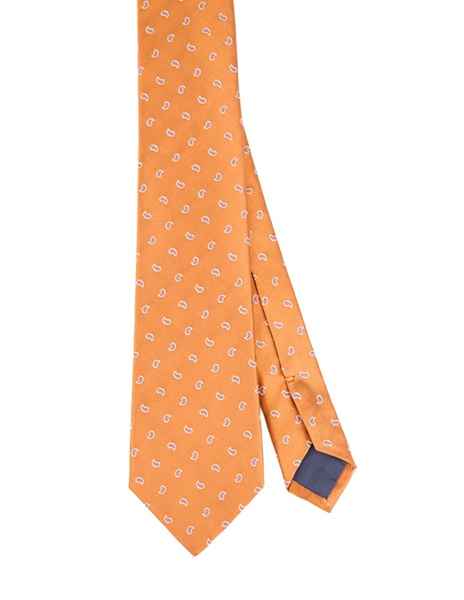 Corbata regular de seda estampado paisley para hombre Corbata regular de seda estampado paisley para hombre