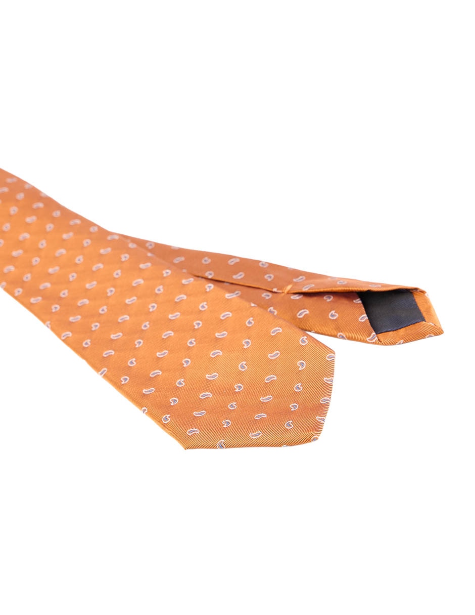 Corbata Scappino regular de seda estampado paisley para hombre