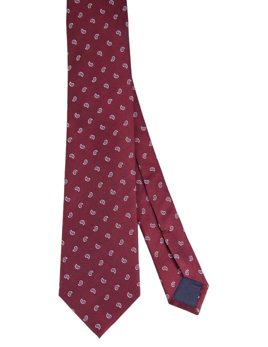 Corbata regular de seda estampado paisley para hombre Corbata regular de seda estampado paisley para hombre