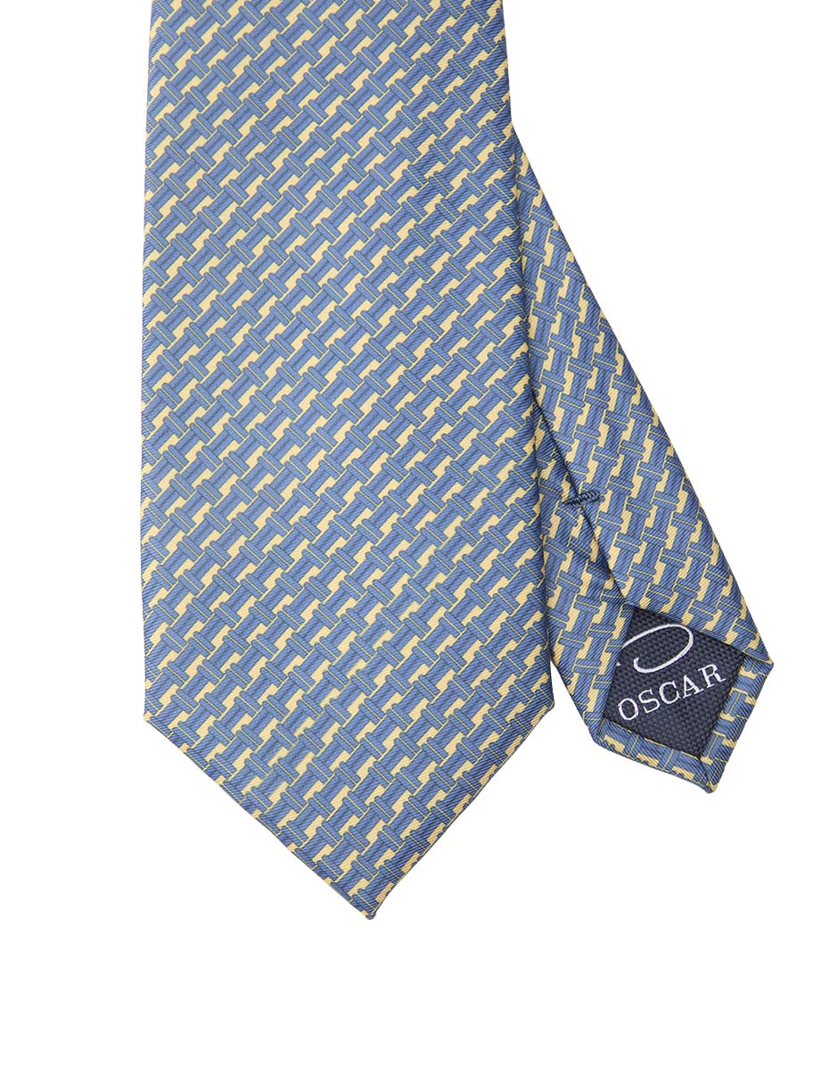 Corbata regular de seda estampado para hombre
