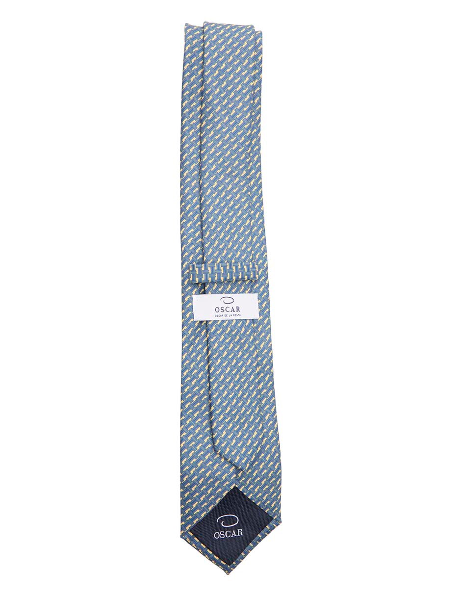 Corbata regular de seda estampado para hombre