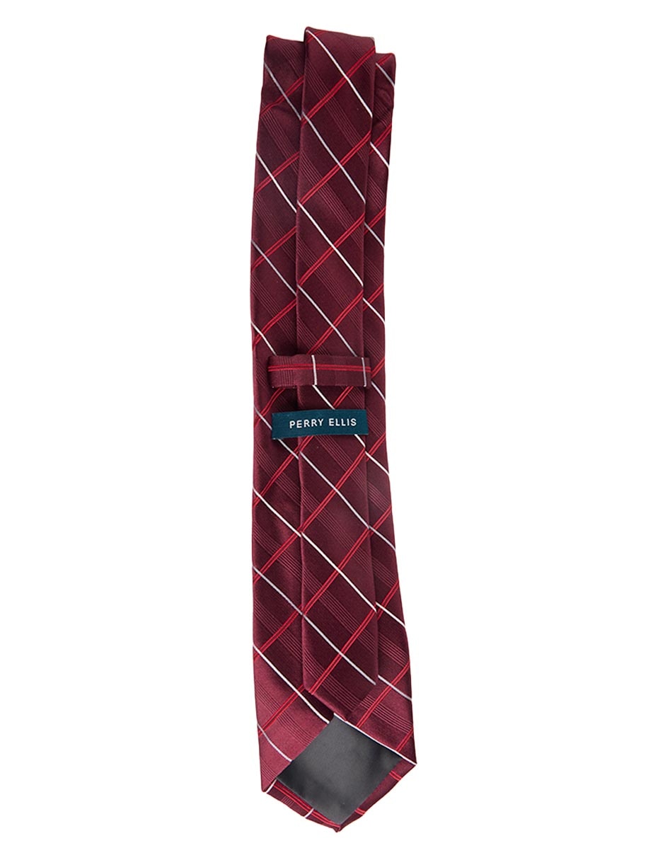 Corbata regular de seda estampado a cuadros para hombre