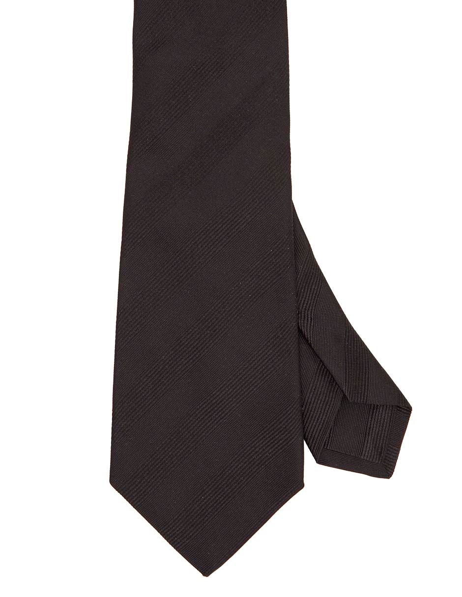Corbata regular de seda estampado a rayas para hombre