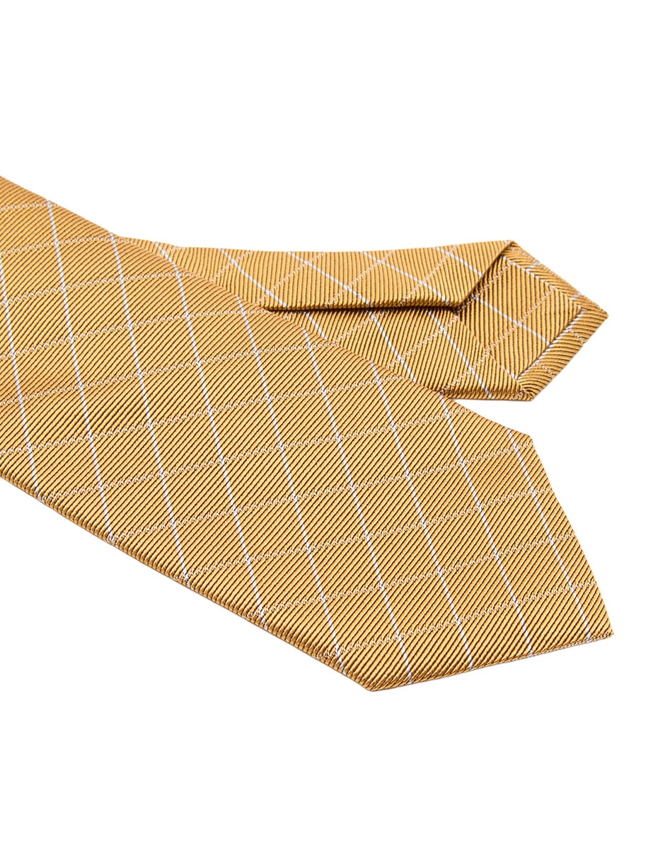 Corbata Scappino regular de seda estampado a rayas para hombre