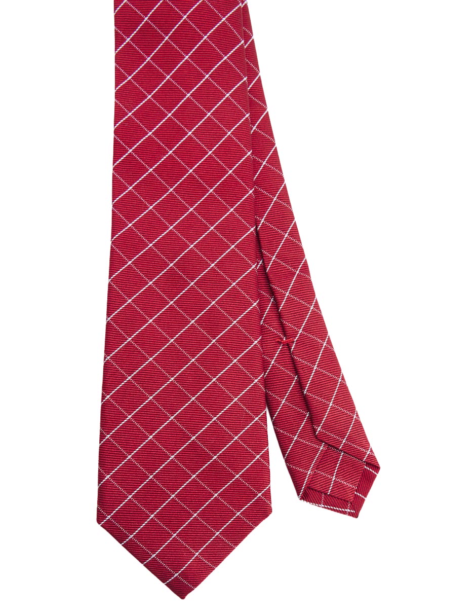 Corbata regular de seda estampado a rayas para hombre