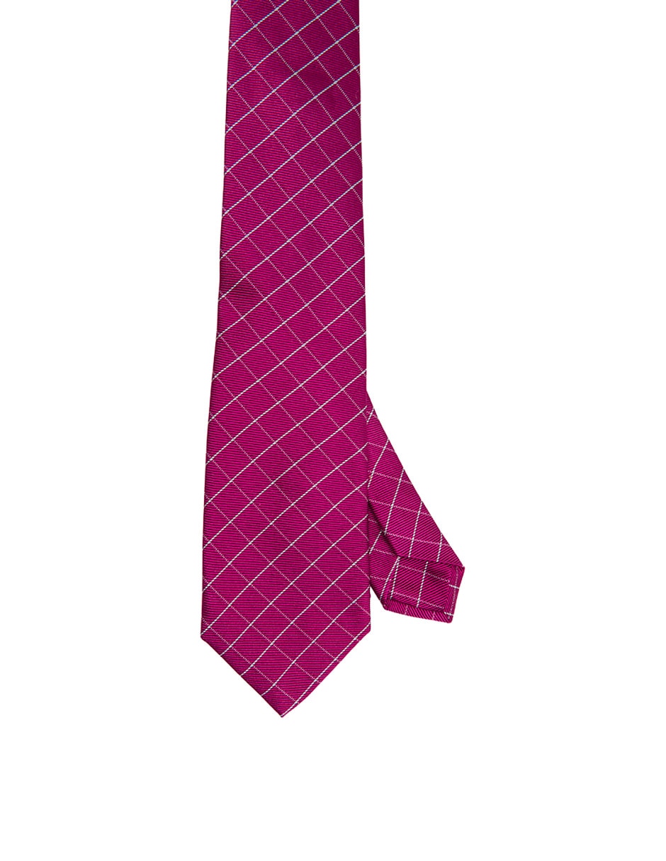 Corbata regular de seda estampado a rayas para hombre