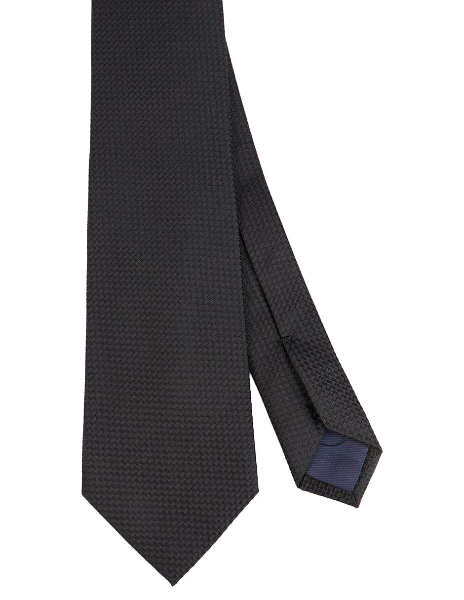 Corbata regular de seda estampado a rayas para hombre