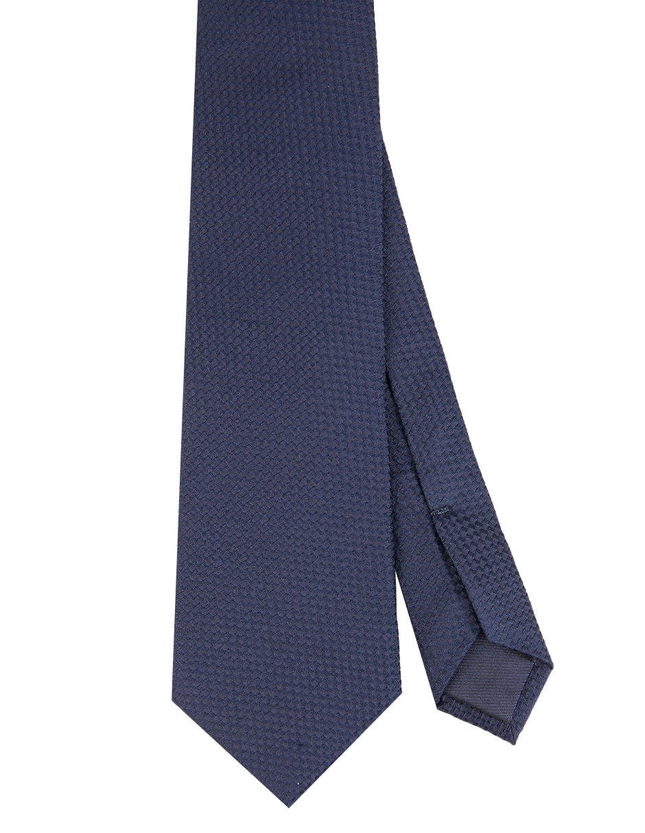 Corbata regular de seda estampado a rayas para hombre