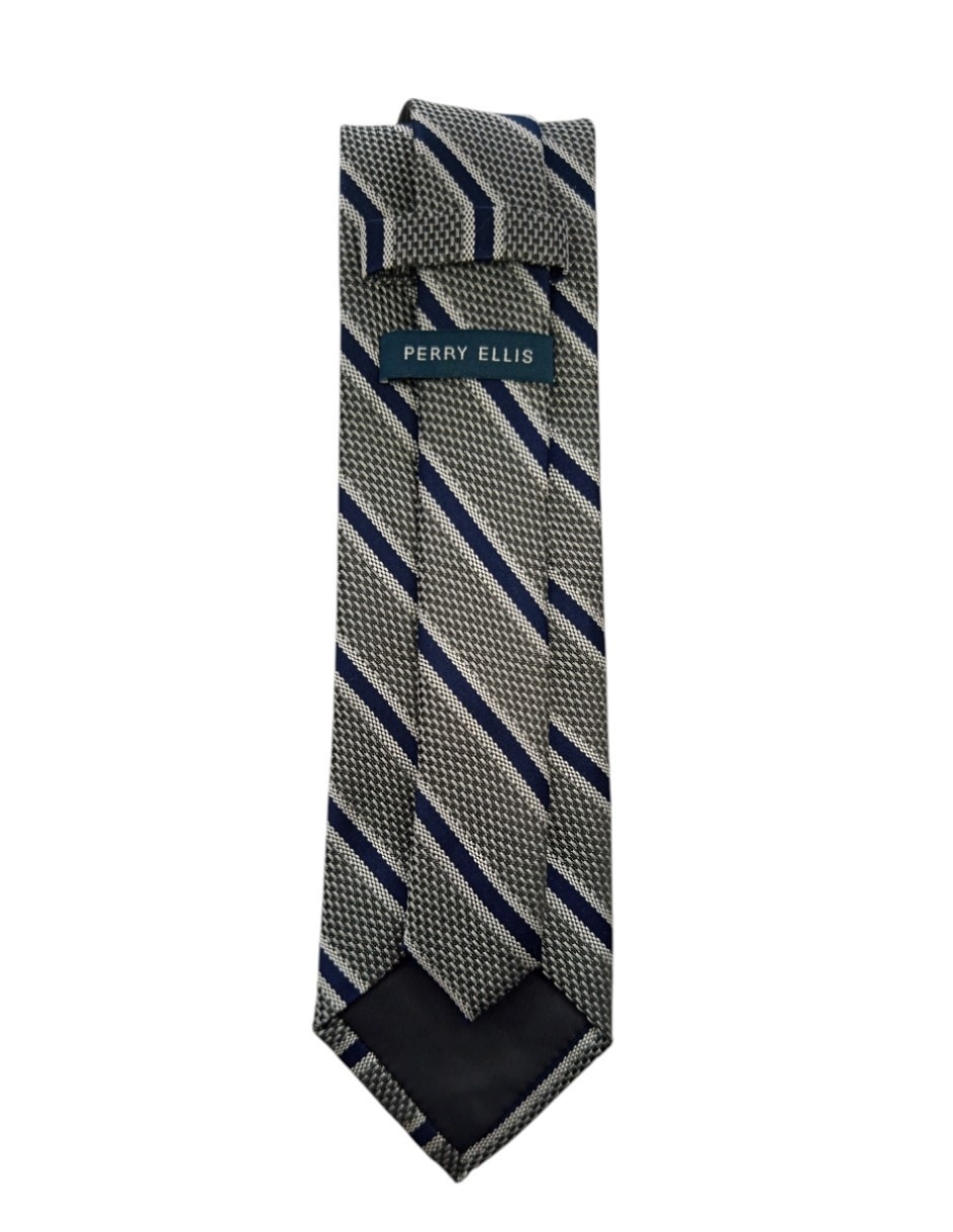 Corbata regular de seda estampado a rayas para hombre