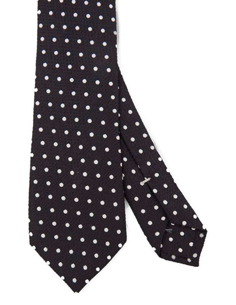 Corbata regular de seda estampado lunares para hombre Corbata regular de seda estampado lunares para hombre