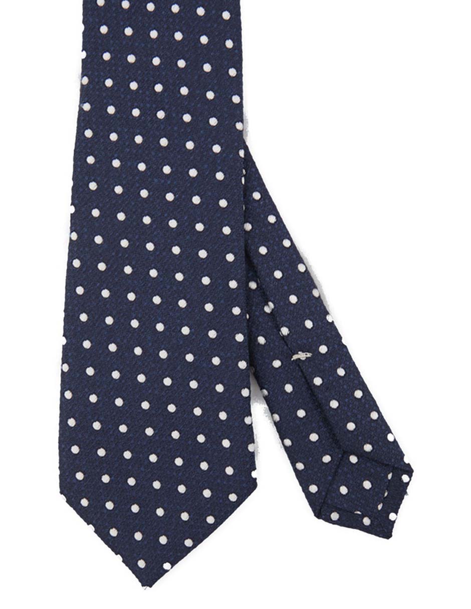 Corbata regular de seda estampado lunares para hombre Corbata regular de seda estampado lunares para hombre