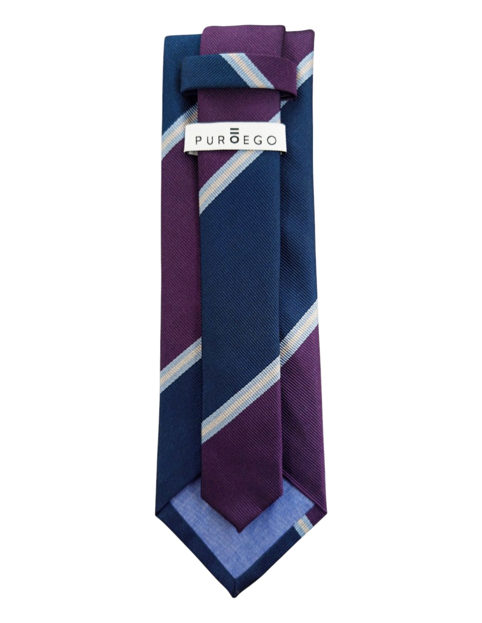 Corbata regular de seda para hombre