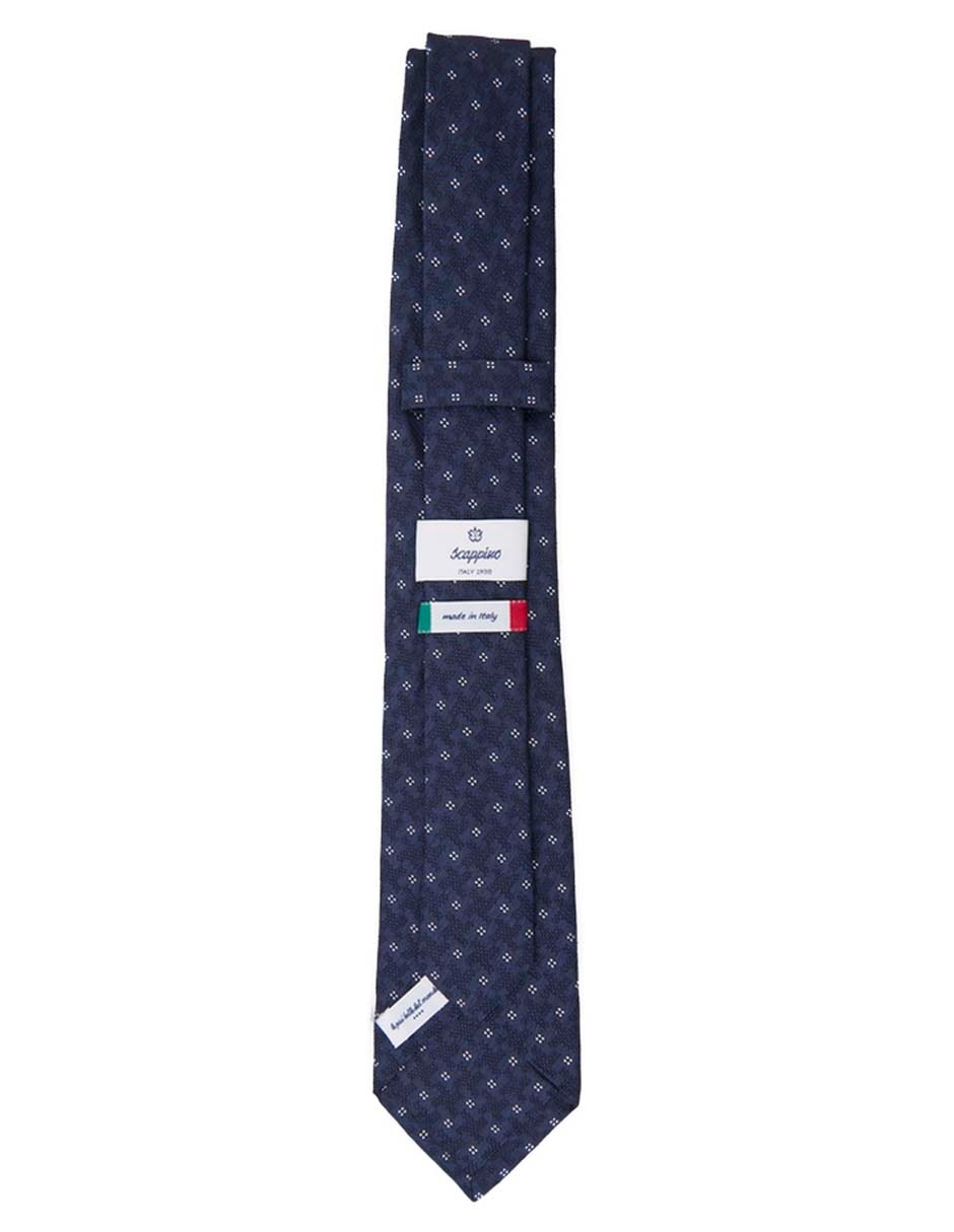 Corbata Scappino regular de seda estampado floral para hombre