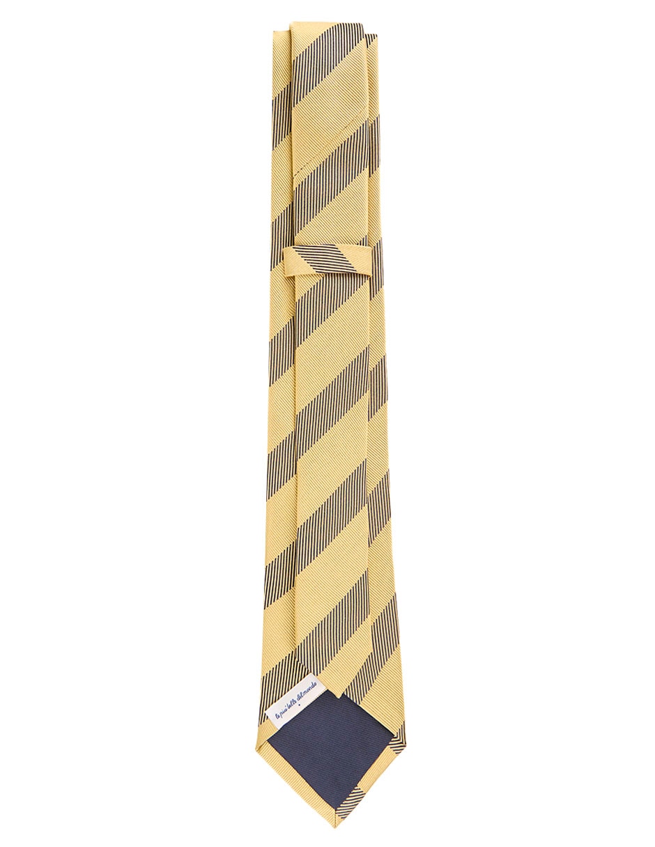Corbata Scappino regular de seda estampado a rayas para hombre