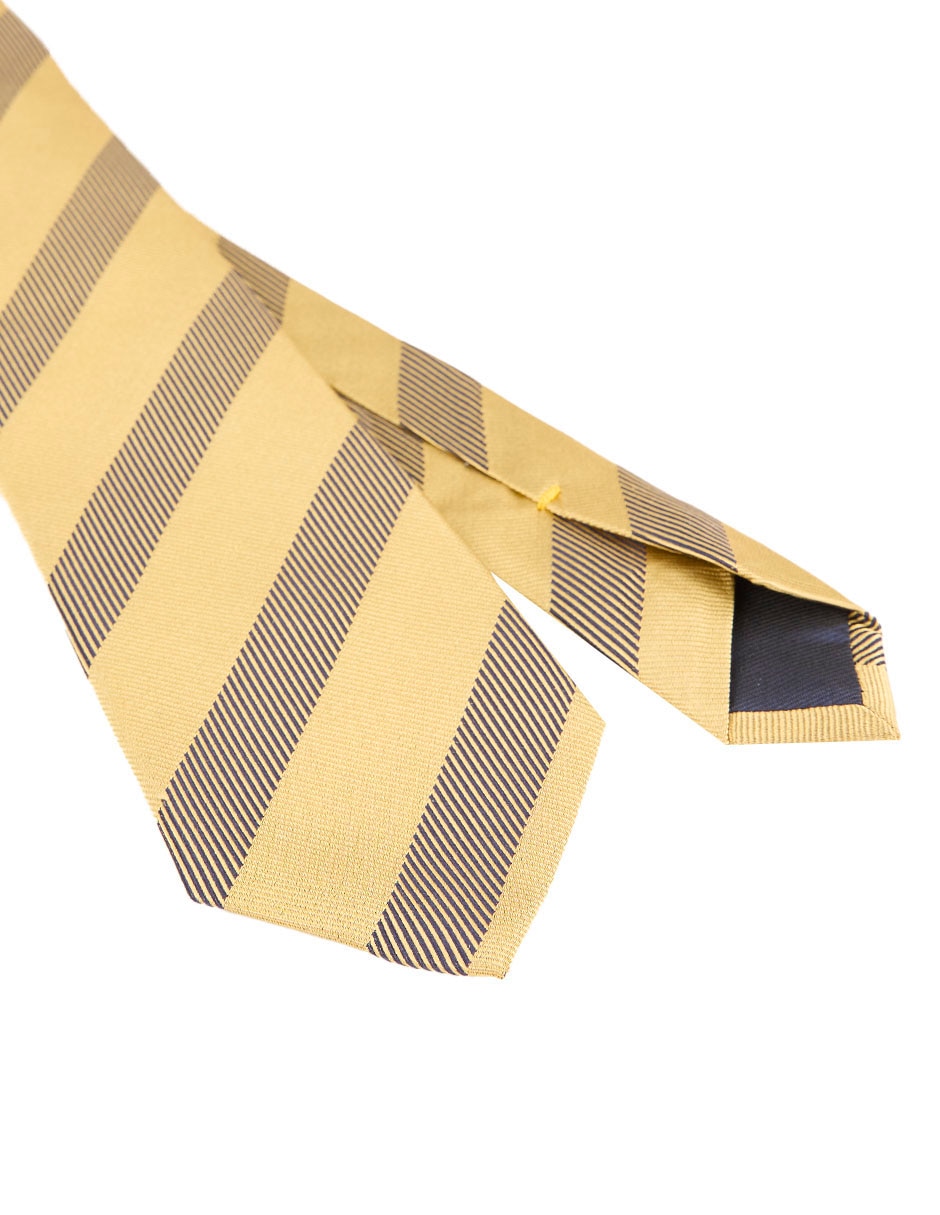 Corbata Scappino regular de seda estampado a rayas para hombre