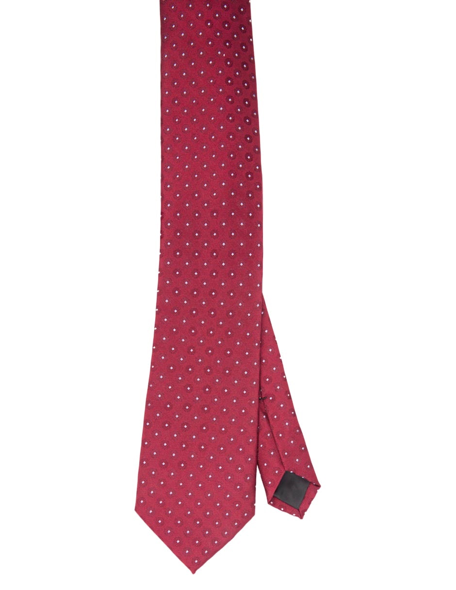 Corbata regular de seda estampado para hombre
