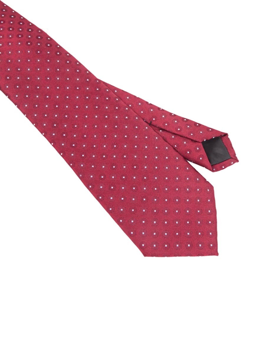 Corbata regular de seda estampado para hombre