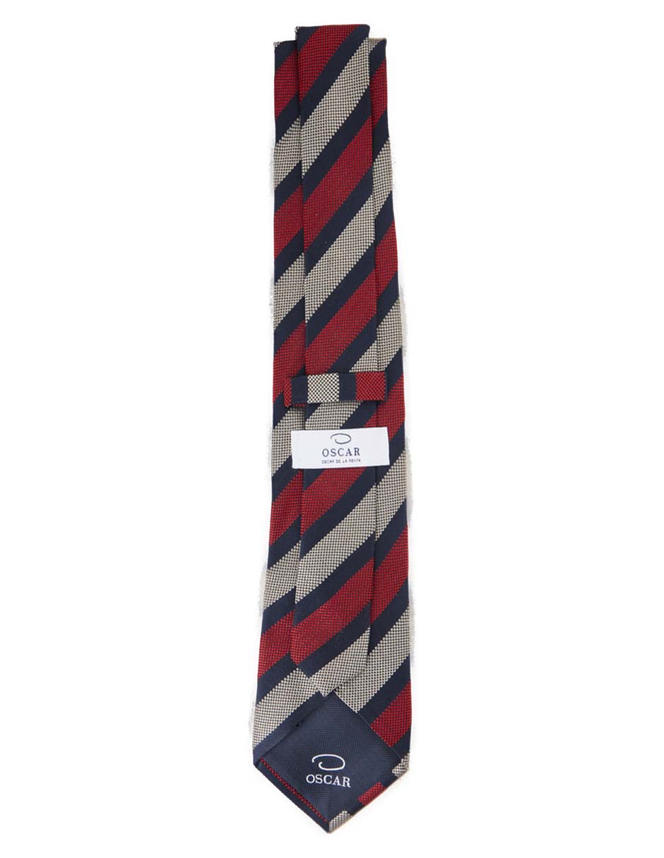 Corbata regular estampado a rayas para hombre 3