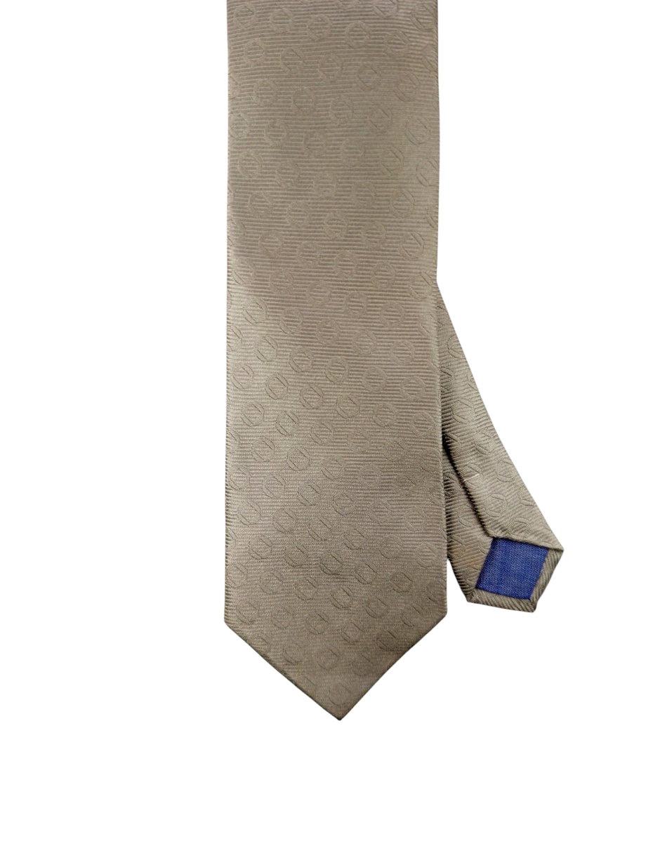 Corbata regular de seda estampado para hombre