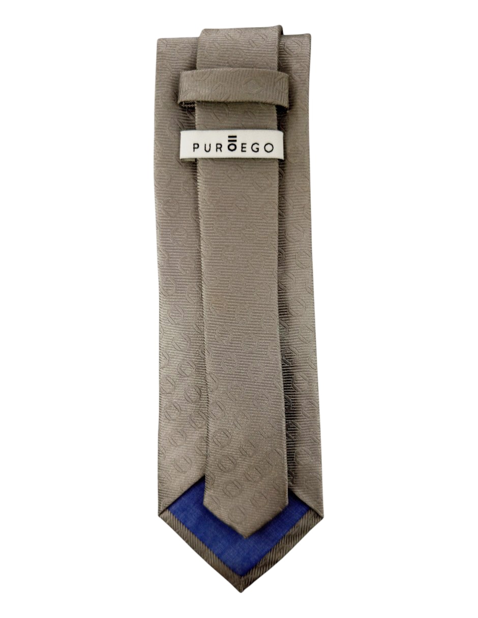 Corbata regular de seda estampado para hombre