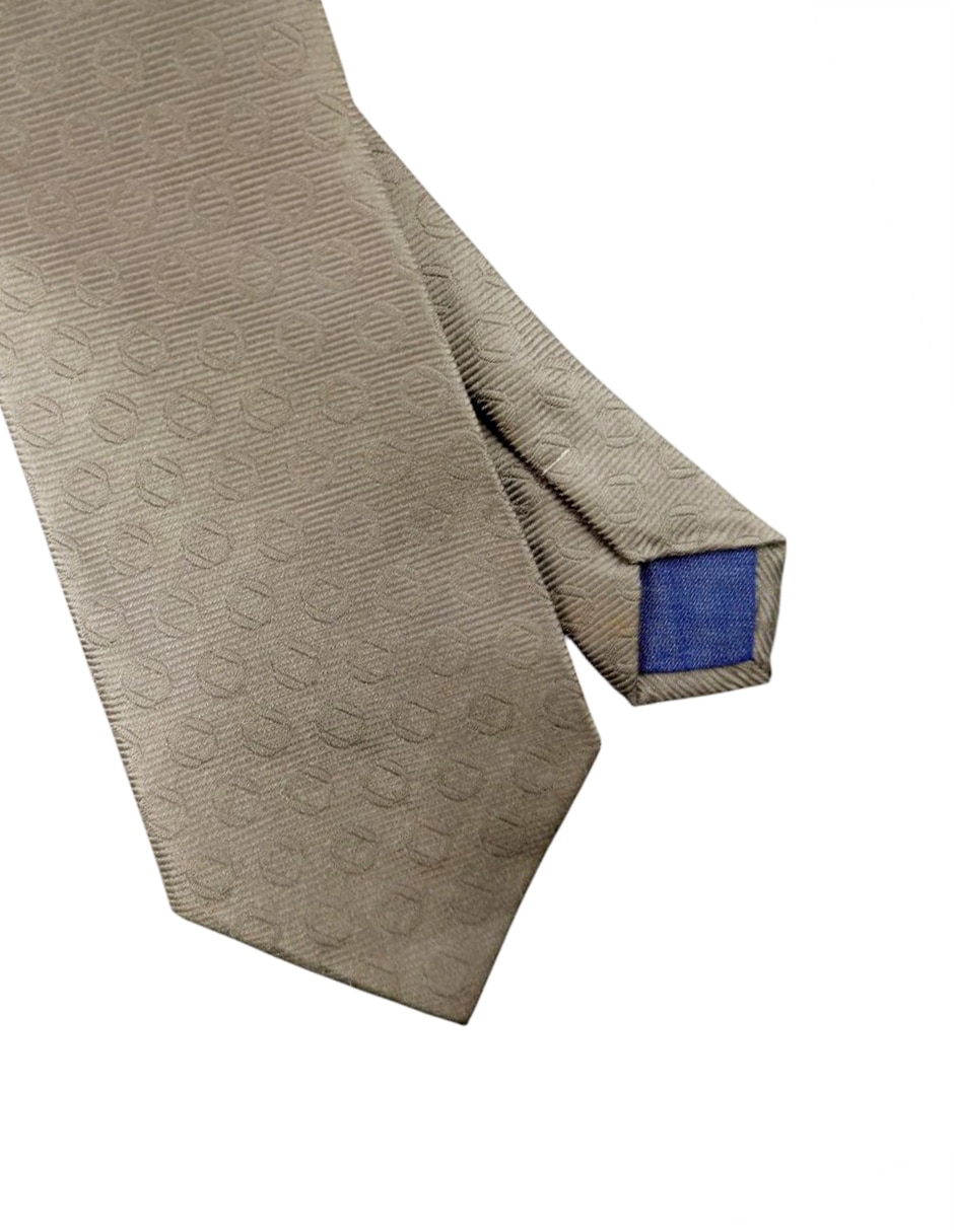 Corbata regular de seda estampado para hombre