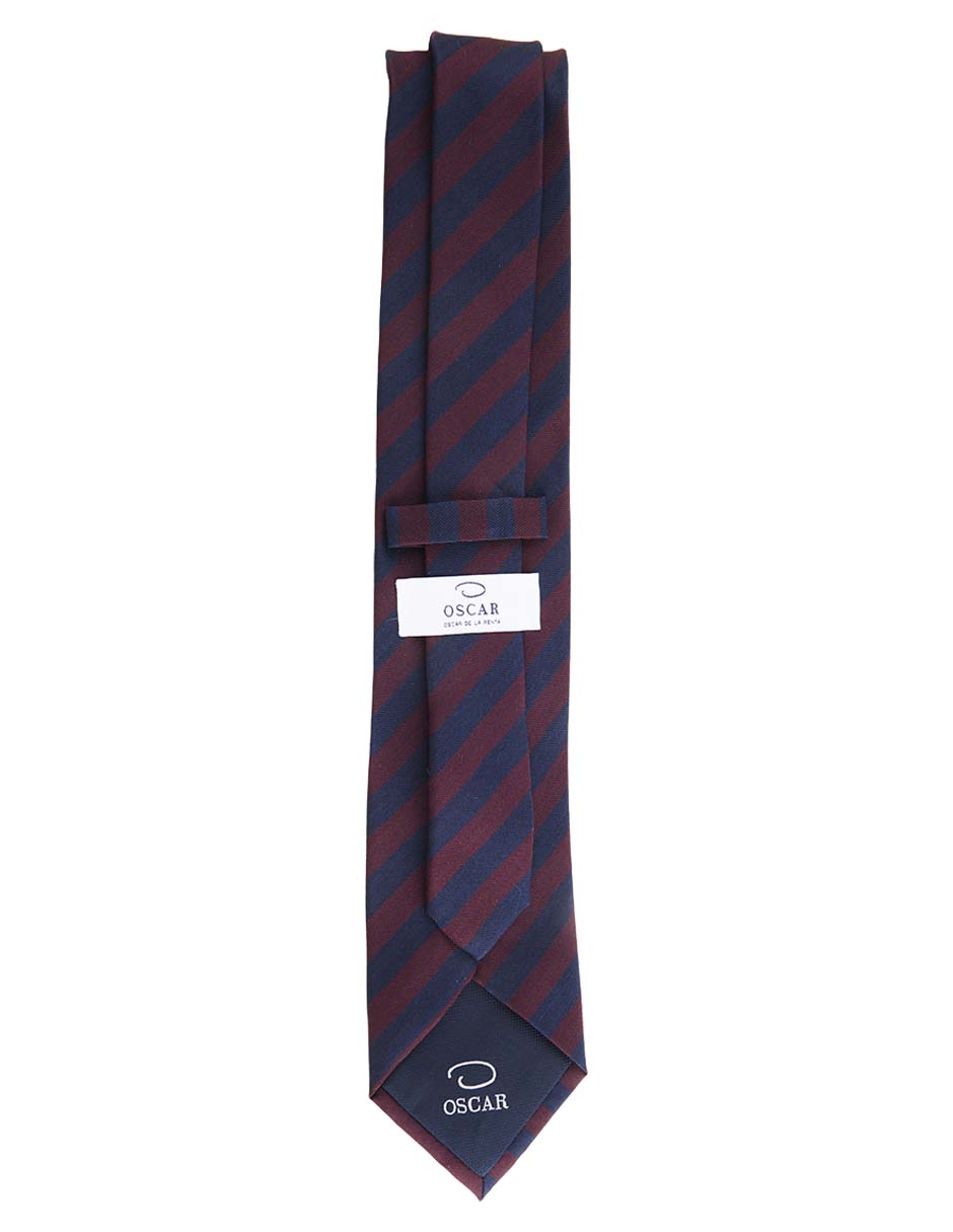 Corbata regular estampado a rayas para hombre