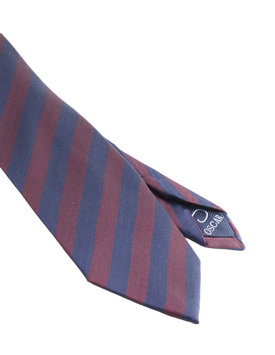 Corbata regular estampado a rayas para hombre