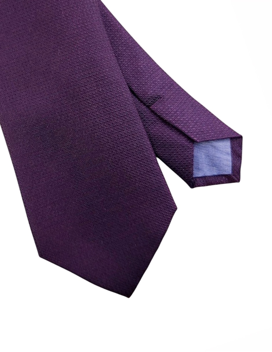 Corbata regular de seda estampado para hombre
