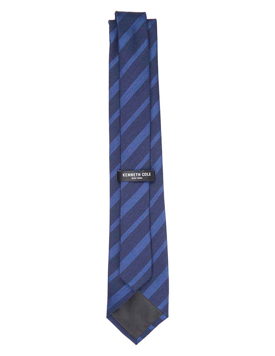 Corbata regular de seda estampado a rayas para hombre