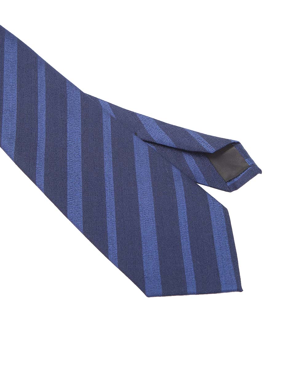 Corbata regular de seda estampado a rayas para hombre
