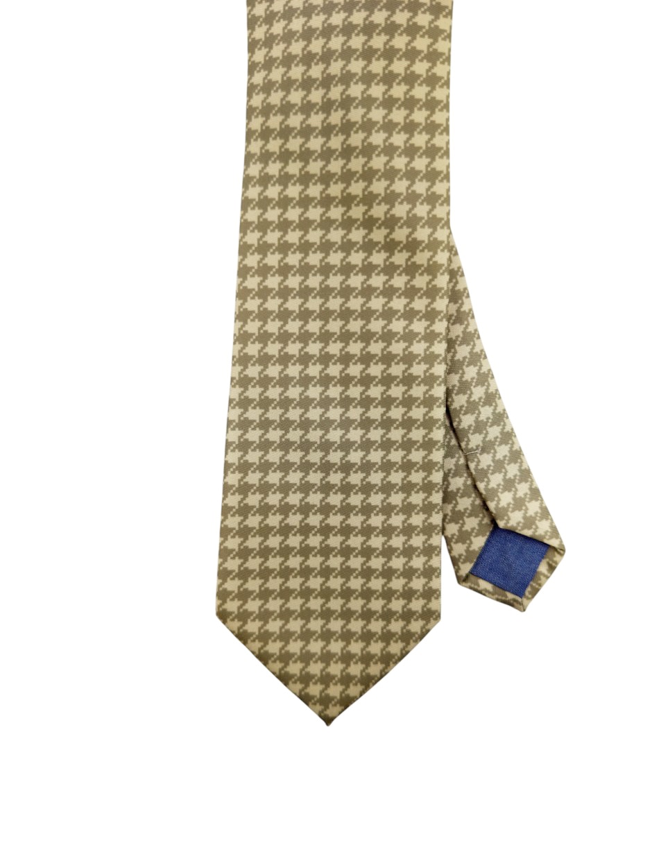 Corbata regular de seda estampado para hombre