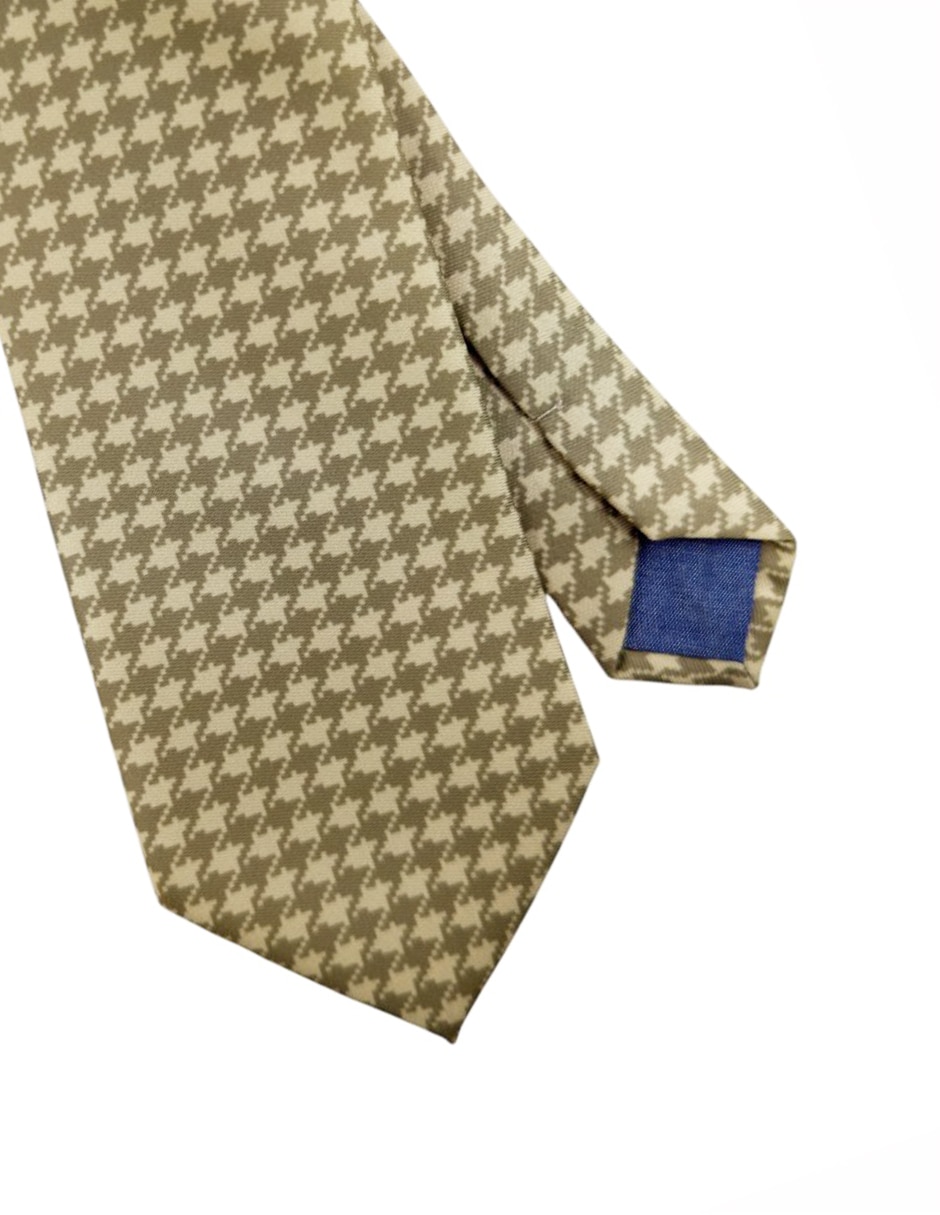 Corbata regular de seda estampado para hombre