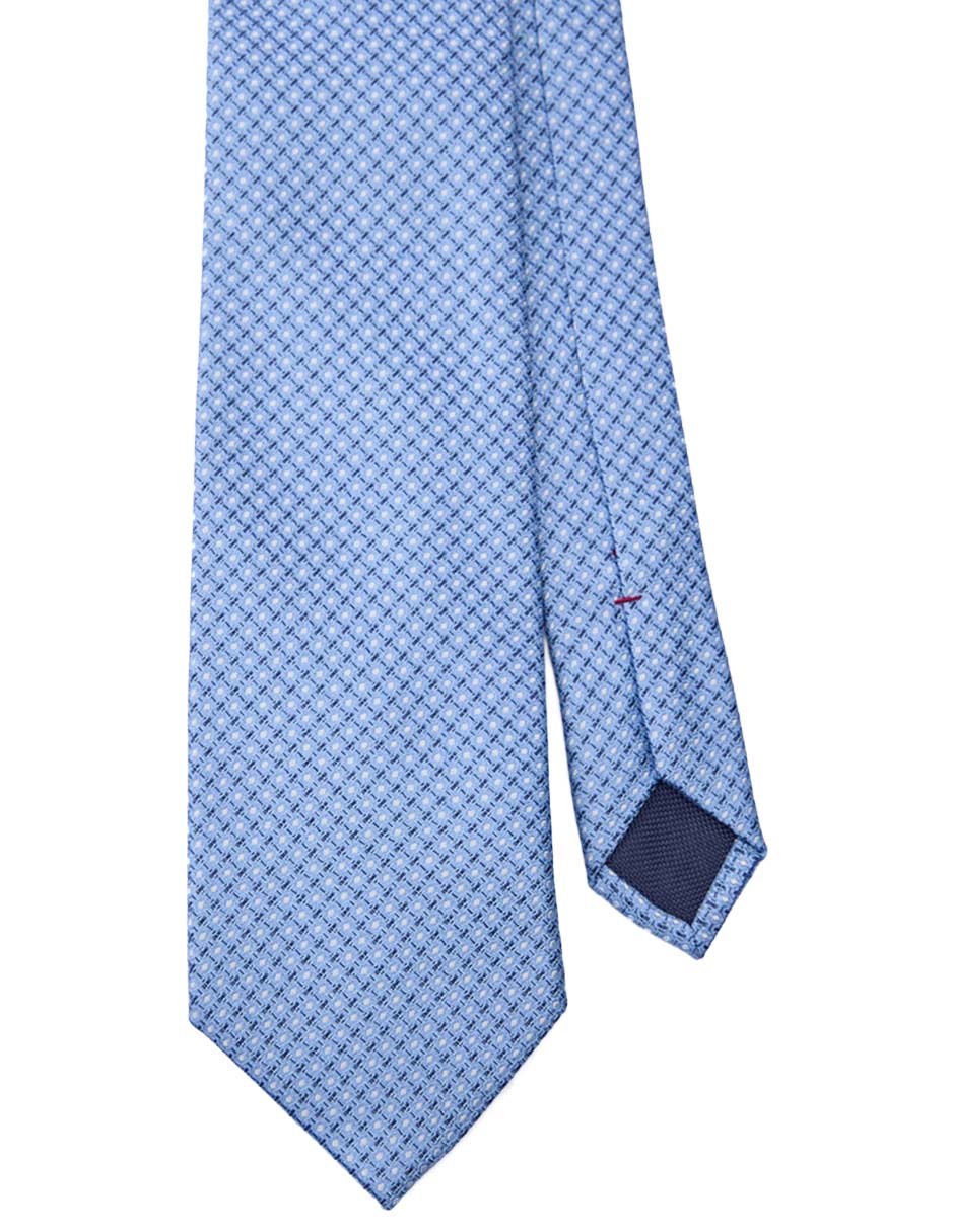 Corbata Hilfiger regular de seda estampado lunares para hombre