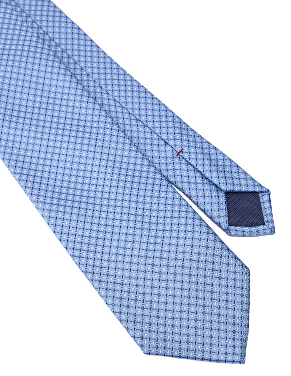Corbata Hilfiger regular de seda estampado lunares para hombre 3
