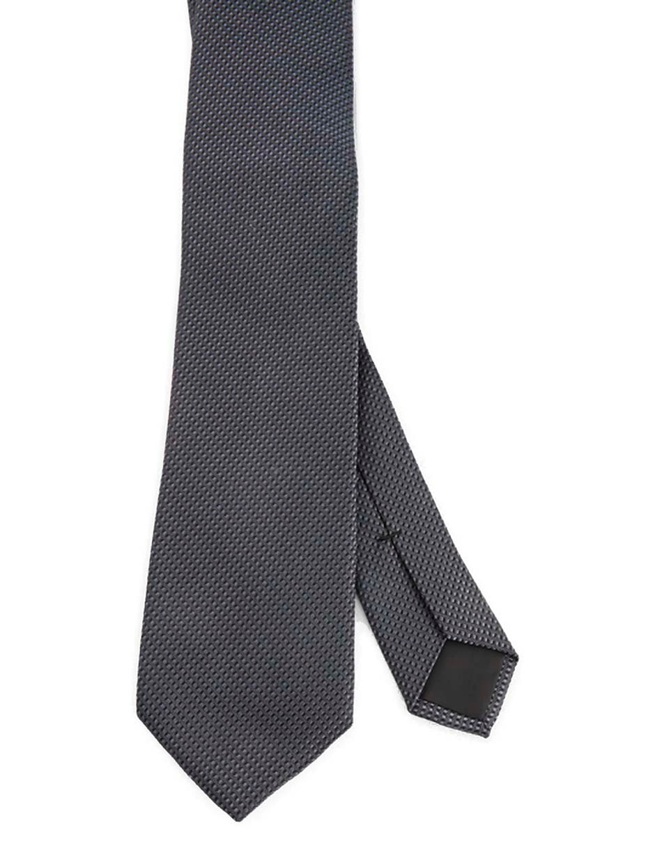 Corbata regular estampado microprint para hombre
