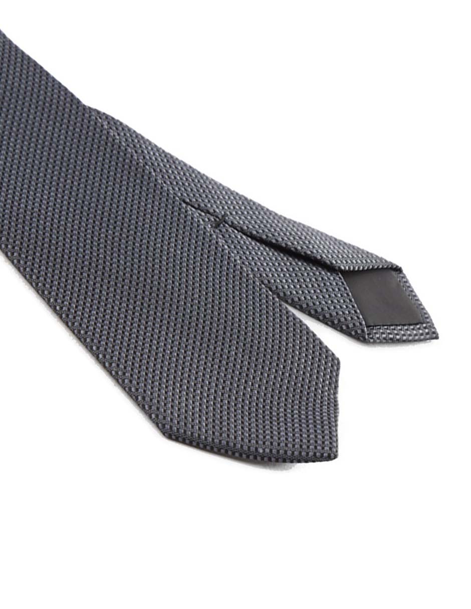 Corbata regular estampado microprint para hombre