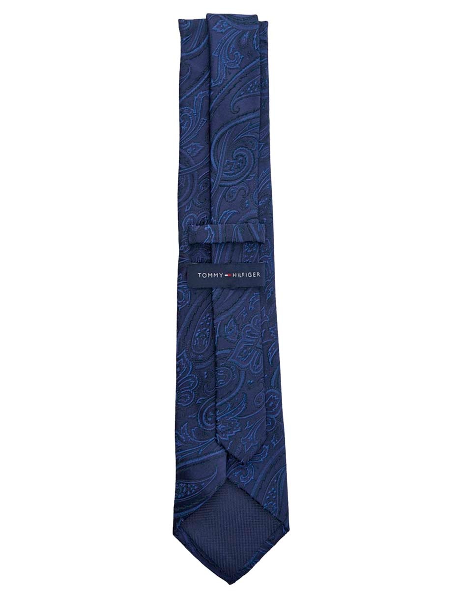 Corbata Hilfiger regular de seda estampado paisley para hombre 2