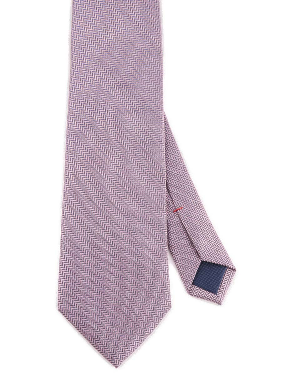Corbata regular de seda estampado para hombre