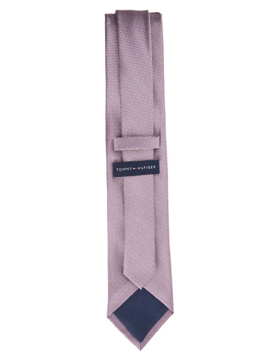 Corbata regular de seda estampado para hombre