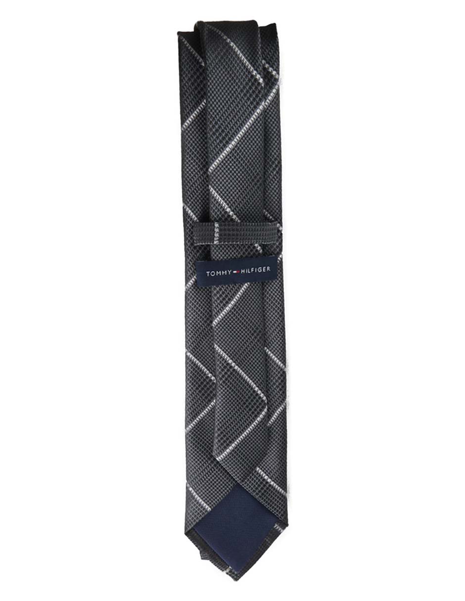 Corbata Hilfiger regular de seda estampado a cuadros para hombre 2