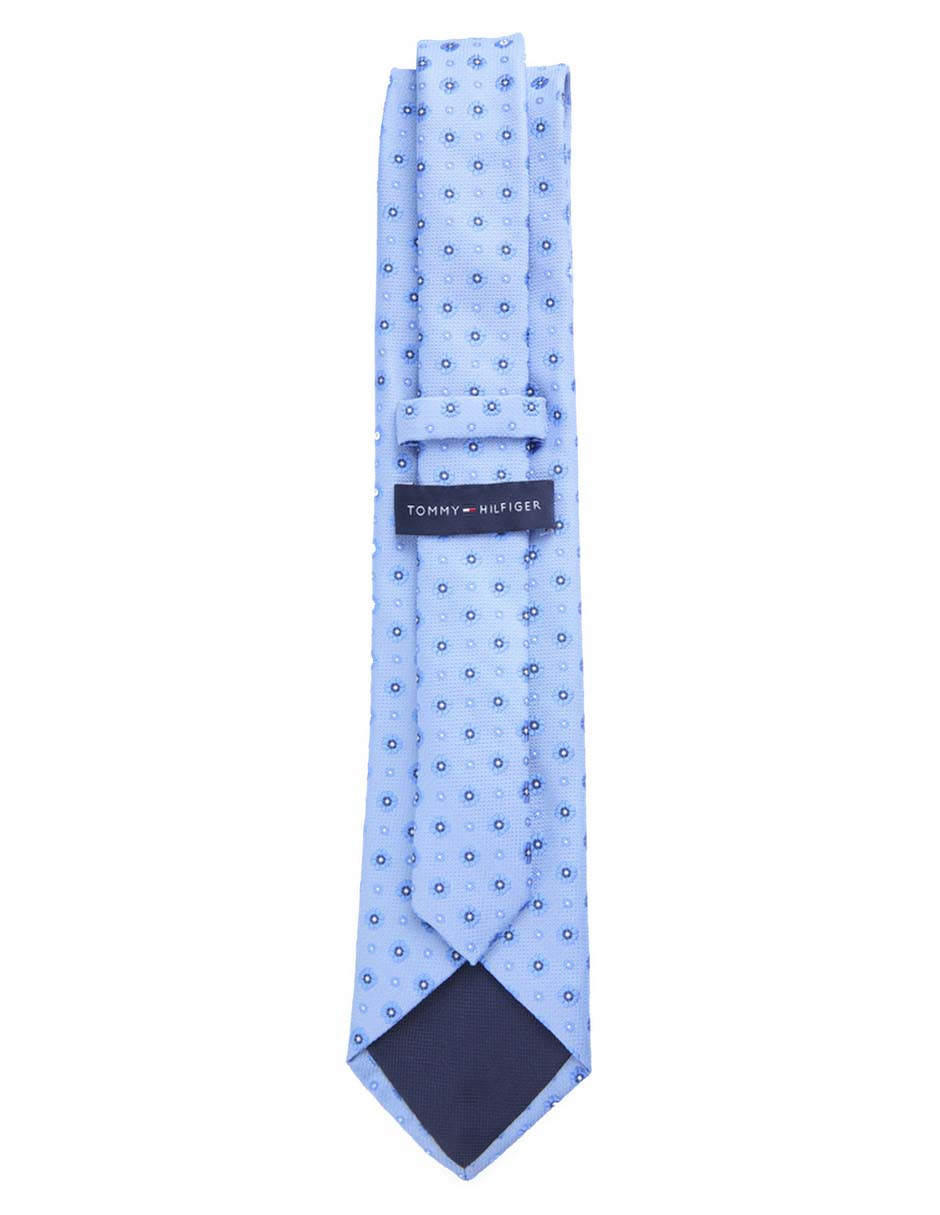 Corbata regular de seda estampado floral para hombre