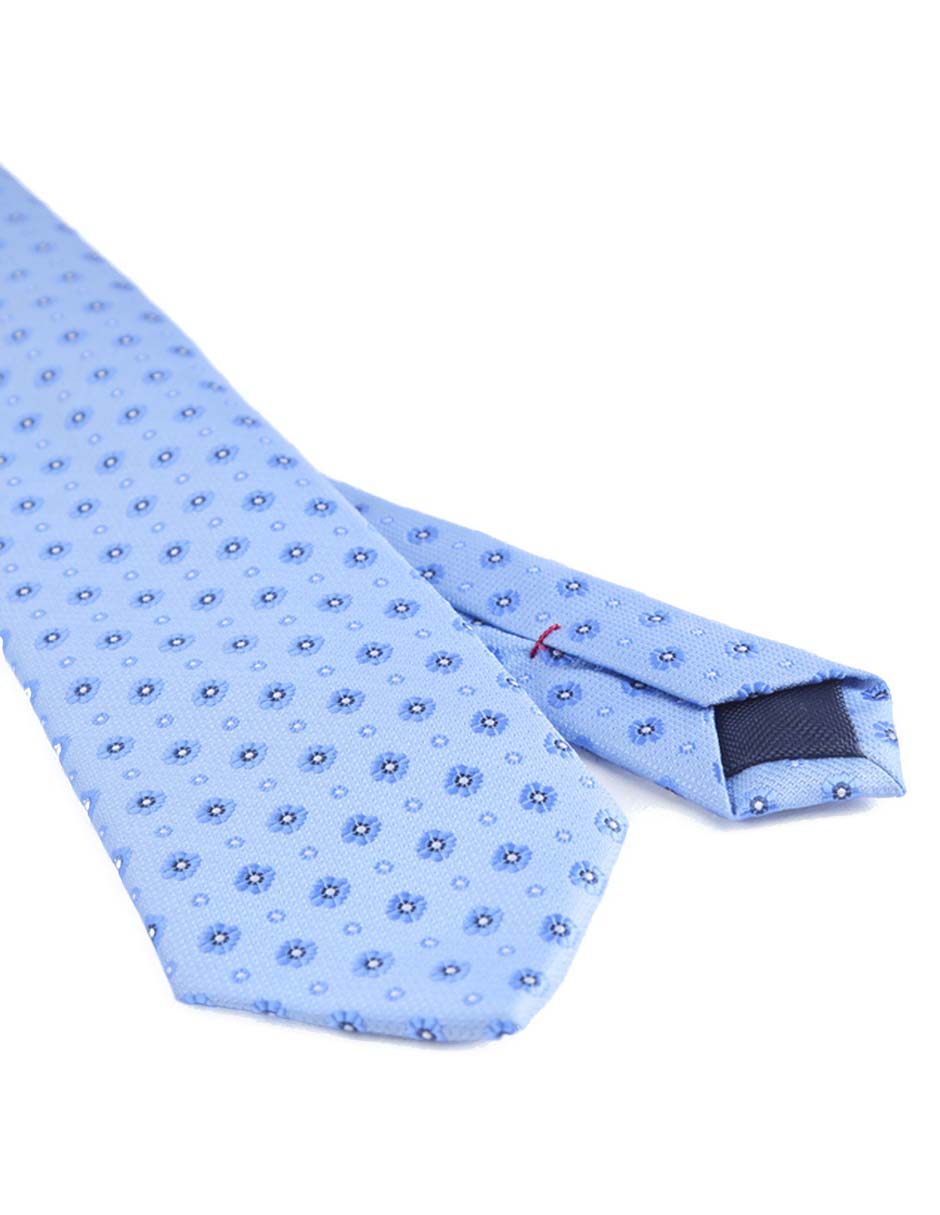 Corbata regular de seda estampado floral para hombre