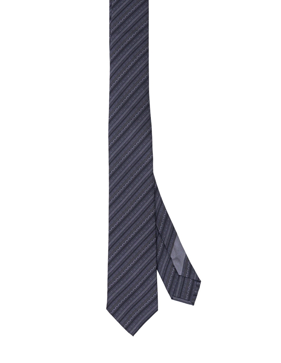 Corbata pineda covalin slim de seda estampada para hombre 1